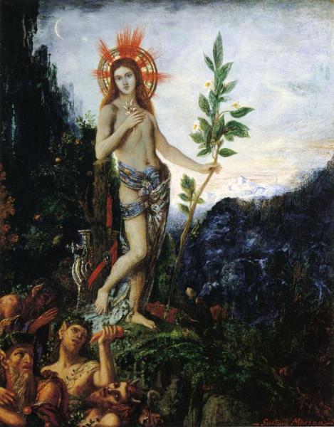 Apollo And The Satyrs by Gustave Moreau