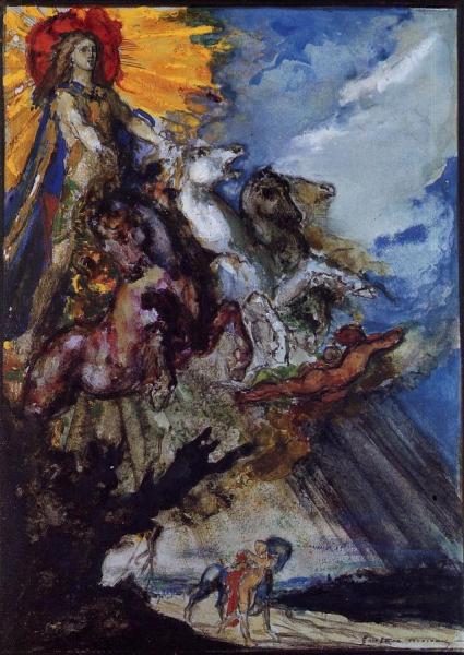Phoebus And Boreas by Gustave Moreau