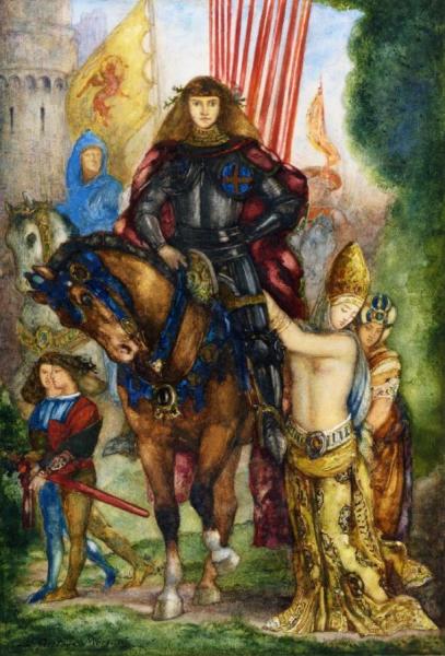 Reitre Et Captives by Gustave Moreau