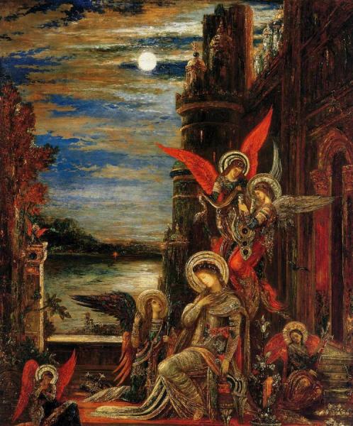 Gustave Moreau Saint Cecilia: Angels Announcing Her Impending Martyrdom