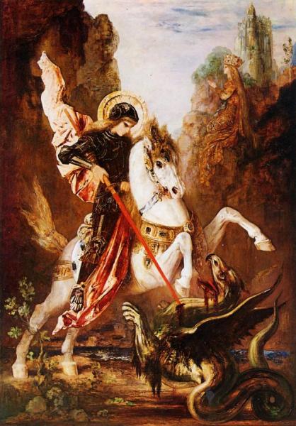 Gustave Moreau Saint George And The Dragon