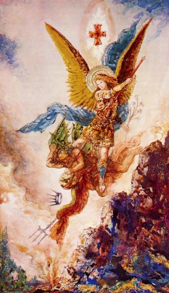 Gustave Moreau Saint Michael Vanquishing Satan