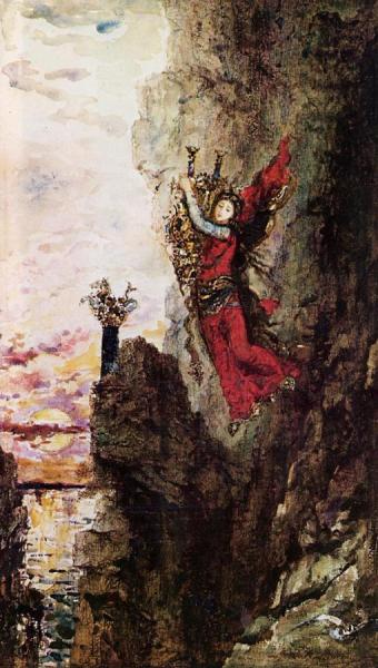Sappho Leaping Into The Sea by Gustave Moreau