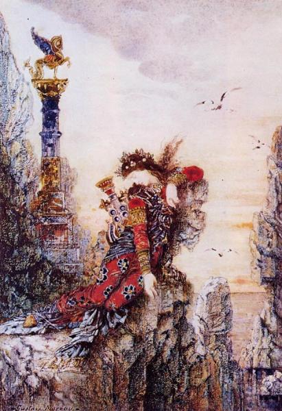 Sappho On The Cliff by Gustave Moreau