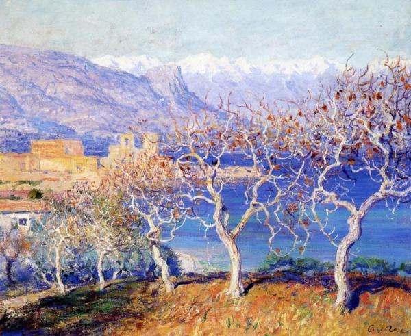 Guy Orlando Rose Fig Trees, Antibes