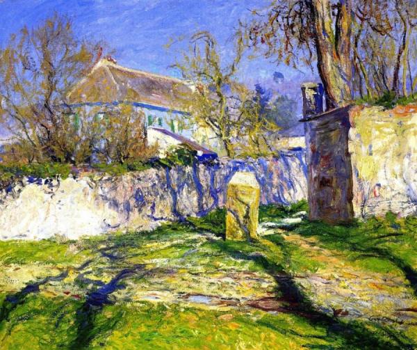 La Maison Bleue, Giverny by Guy Orlando Rose Oil Painting Reproductions