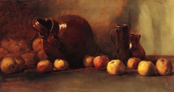 Still Life: Jug With Fruit by Guy Orlando Rose