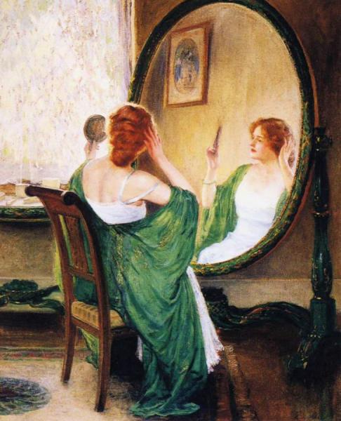 The Green Mirror by Guy Orlando Rose