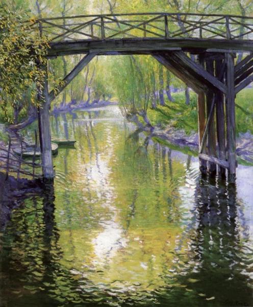 The Old Bridge, France by Guy Orlando Rose