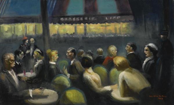 CafÉ De Flore by Guy Pene Du Bois