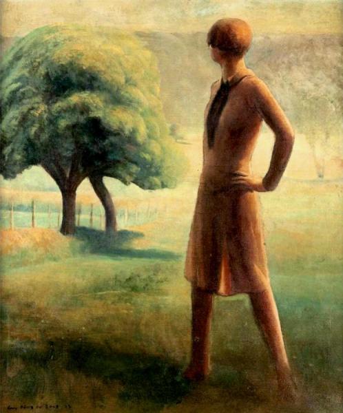 Figure, Chevreuse Valley by Guy Pene Du Bois Oil Painting Reproductions