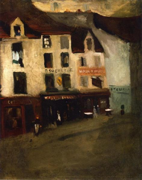 Paris Street by Guy Pene Du Bois Oil Painting Reproductions