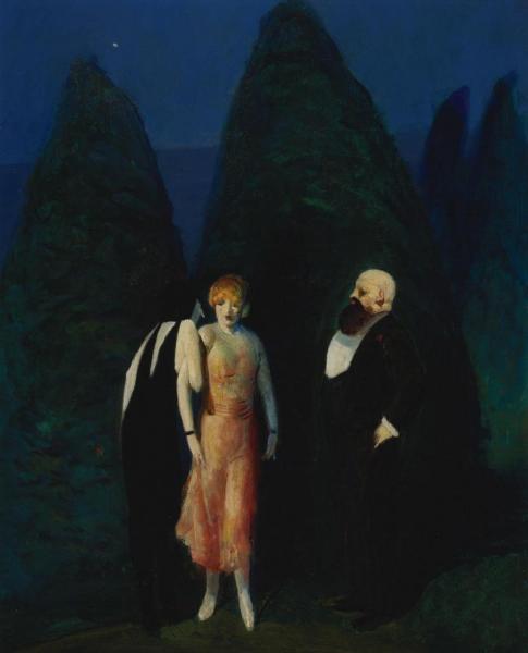 Pouter Pigeon by Guy Pene Du Bois Oil Painting Reproductions