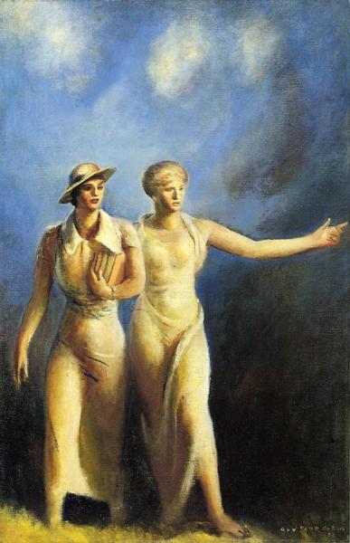 Guy Pene Du Bois Study For 'emancipatio Mural'