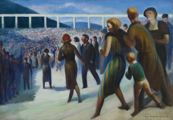 The Crowd by Guy Pene Du Bois Oil Painting Reproductions