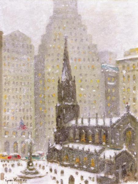 Old Trinity by Guy Wiggins Oil Painting Reproductions