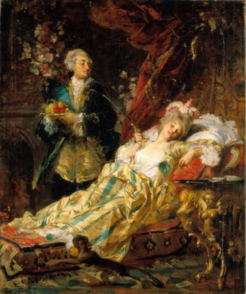 Louis Xv And Dubarry by Gyula Benczúr Oil Painting Reproductions