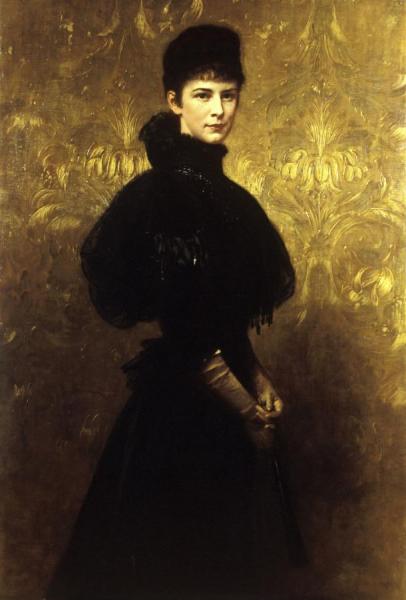 Portrait Of Queen Elizabeth by Gyula Benczúr
