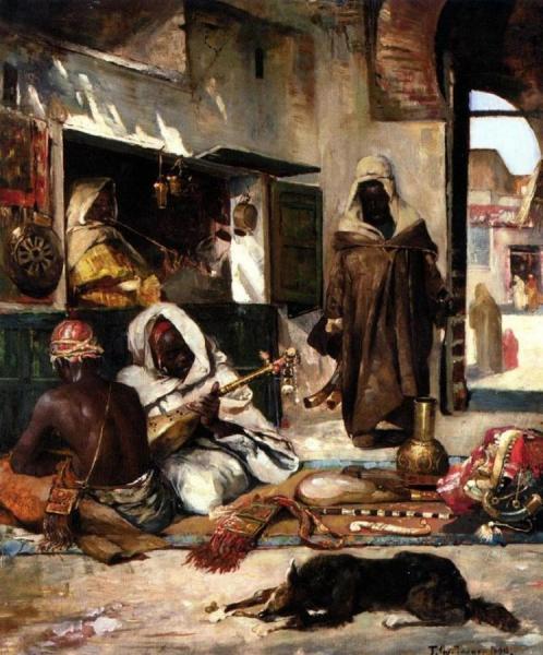An Arms Merchant In Tangiers by Gyula Tornai