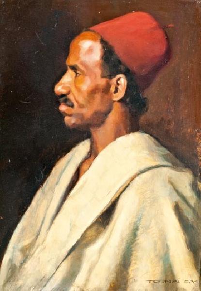 Man From Fez (fezes Férfi) by Gyula Tornai Oil Painting Reproductions