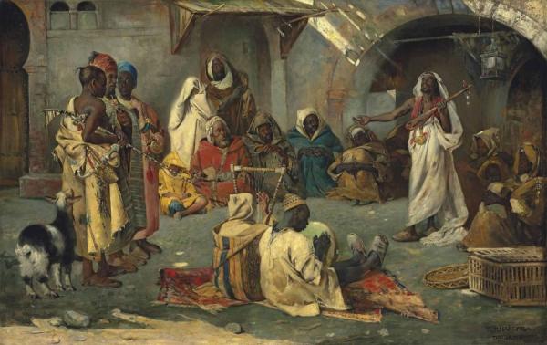 Travelling Musicians,tangier by Gyula Tornai