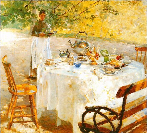 Breakfast Time by Hanna Hirsch-pauli Oil Painting Reproductions
