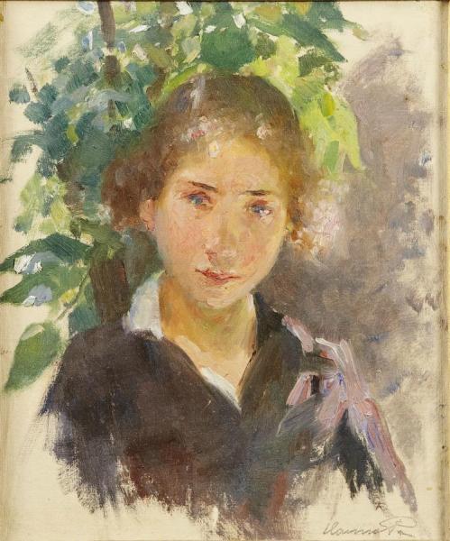 Portrait Of A Young Girl by Hanna Hirsch-pauli