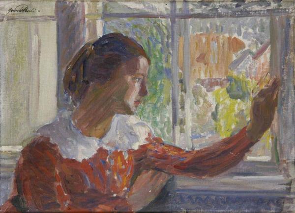 The Girl At The Window by Hanna Hirsch-pauli