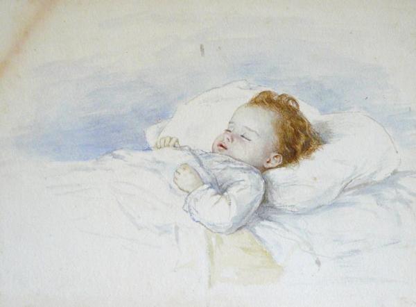 A Sleeping Child by Hannah Clarke Preston Macgoun