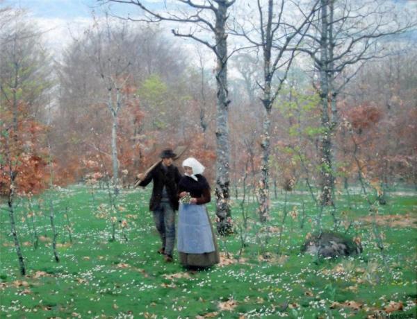 Spring Time by Hans Andersen Brendekilde