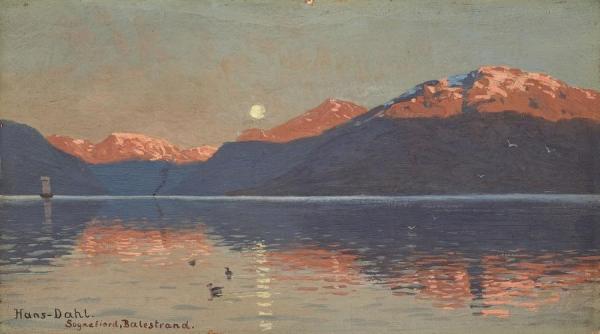 Der Sognefjord Bei Balestrand by Hans Andreas Dahl