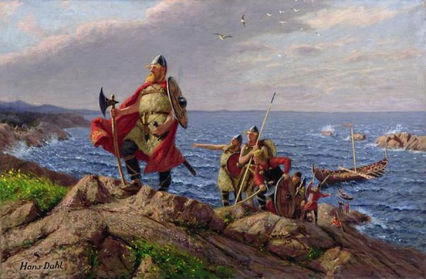 Hans Andreas Dahl Leif Eriksson Discovers America