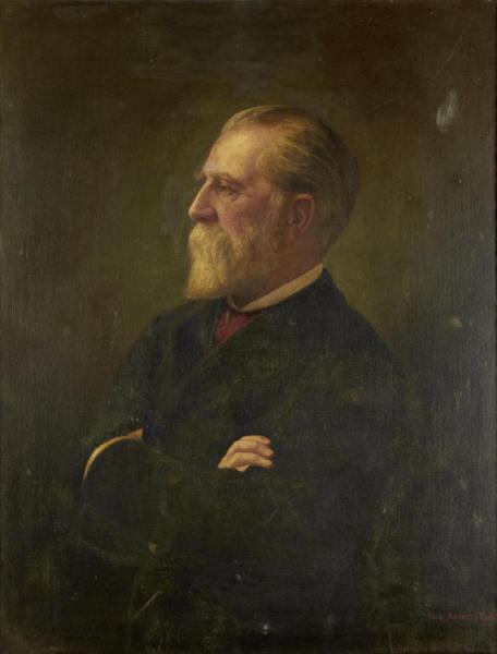 Hans Andreas Dahl Portrait Of A Man With A Beard, Believed To Be Hans Dahl Snr