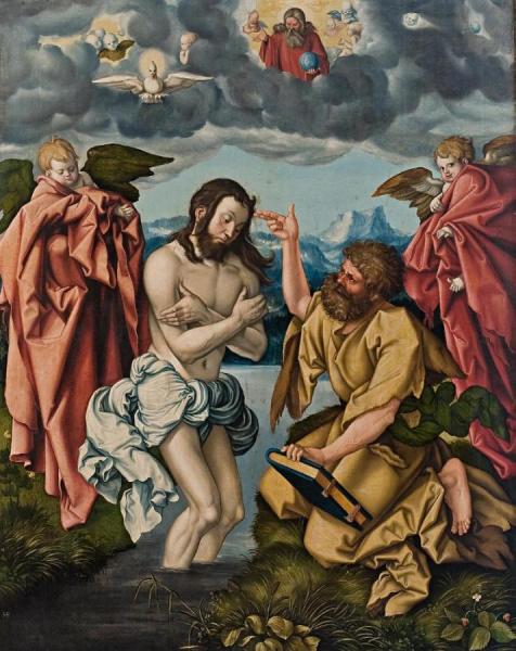 Winged Altarpiece Of St John The Baptist: Centerpiece by Hans Baldung Grien