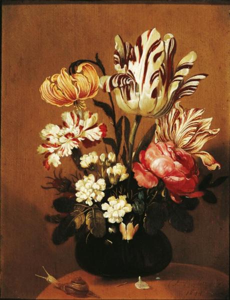 Flower Still Life by Hans Bollongier