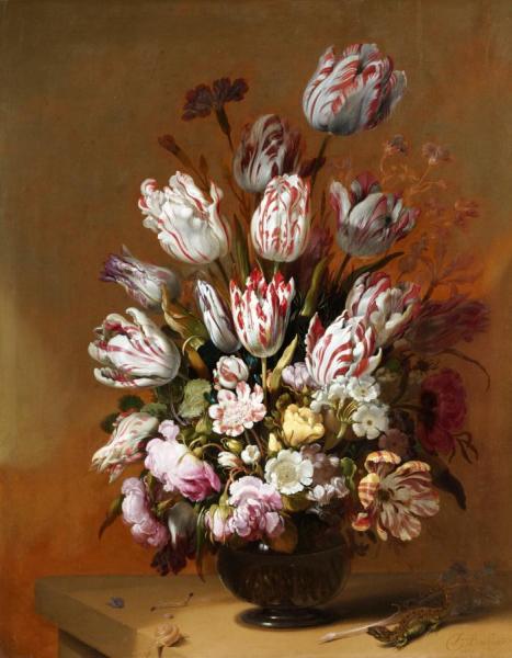 Still Life With Flowers by Hans Bollongier