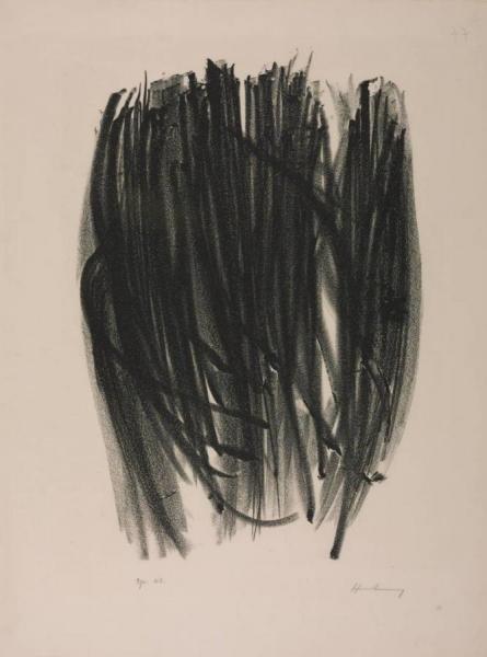 No.77,1958 by Hans Hartung