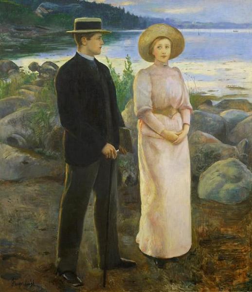 Yes Or No? by Hans Heyerdahl Oil Painting Reproductions