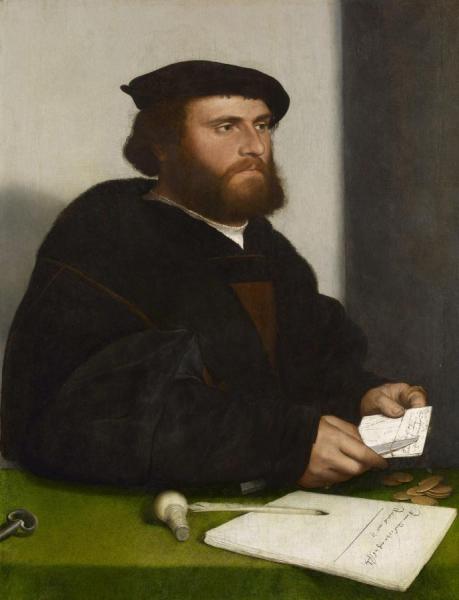 A Merchant Of The German Steelyard, Hans Of Antwerp by Hans Holbein The Younger Oil Painting Reproductions