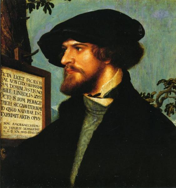 Portrait Of Bonifacius Amerbach by Hans Holbein The Younger