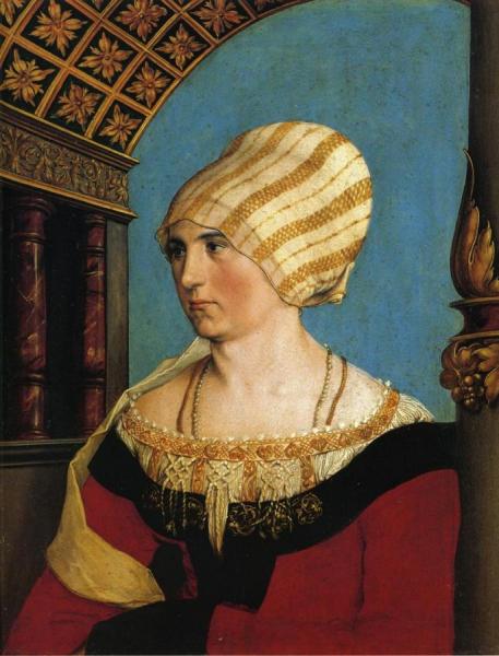 Portrait Of Dorothea Meyer, Nee Kannengiesser by Hans Holbein The Younger