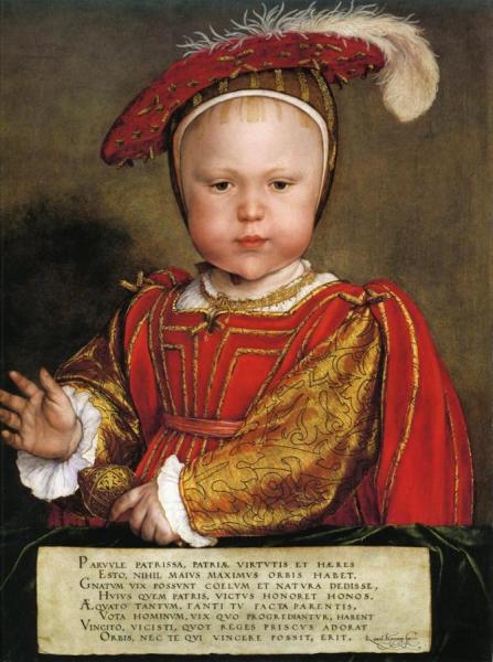 Portrait Of Edward, Prince Of Wales by Hans Holbein The Younger