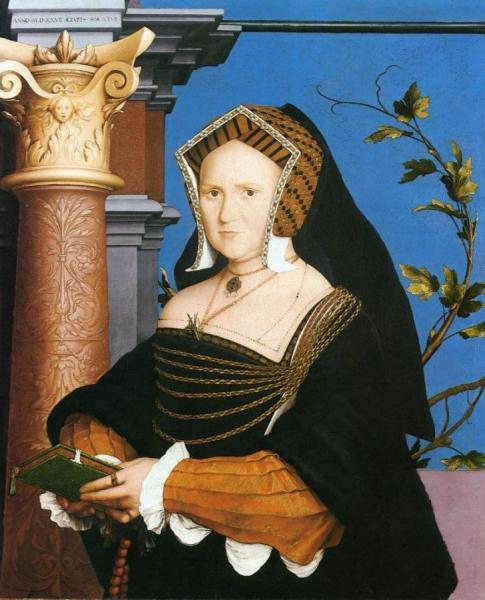 Portrait Of Lady Guildford by Hans Holbein The Younger