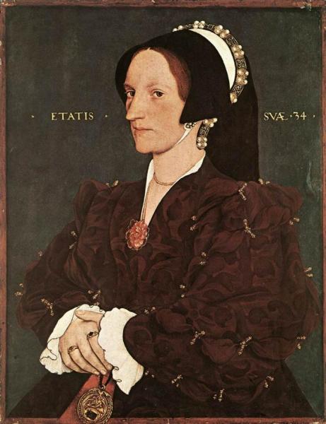 Portrait Of Margaret Wyatt, Lady Lee by Hans Holbein The Younger