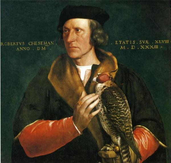 Portrait Of Robert Cheseman by Hans Holbein The Younger