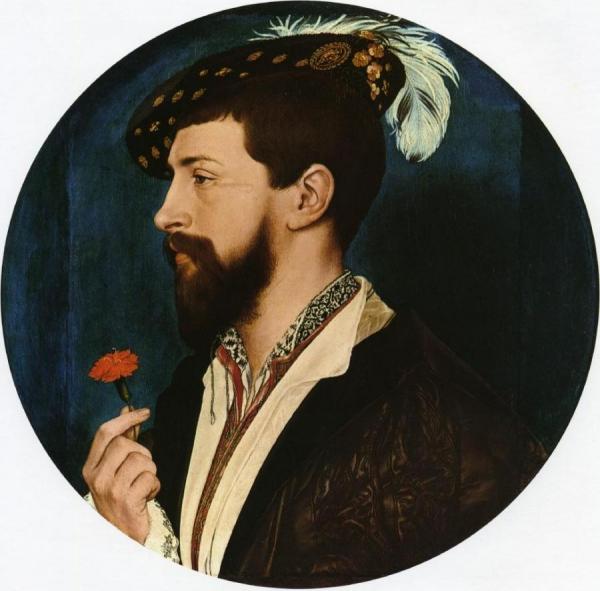 Portrait Of Simon George Of Quocote by Hans Holbein The Younger