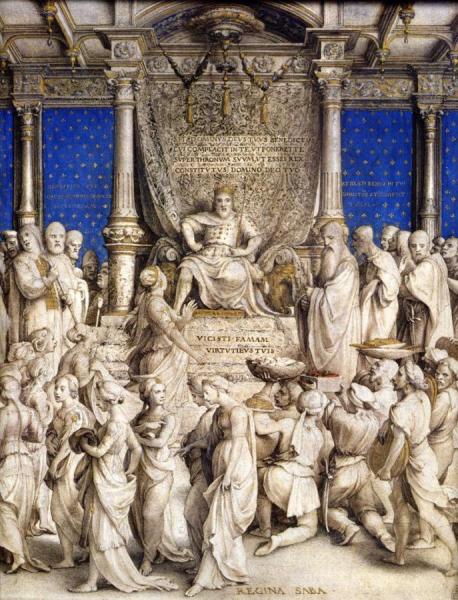 Solomon And The Queen Of Sheba by Hans Holbein The Younger