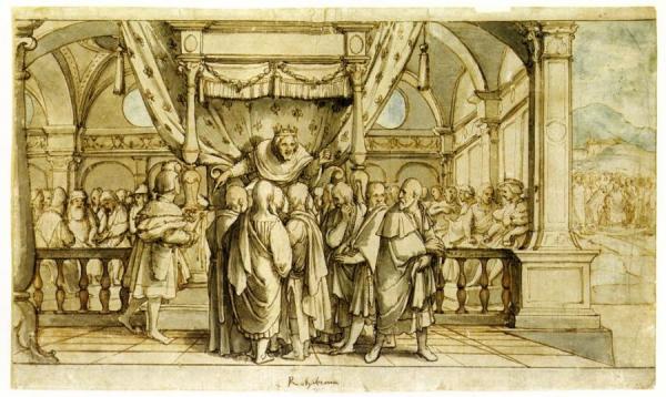 The Arrogance Of Rehoboam by Hans Holbein The Younger Oil Painting Reproductions