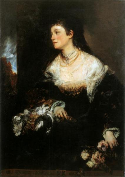 Adele Grafin Waldstein Wartenberg by Hans Makart