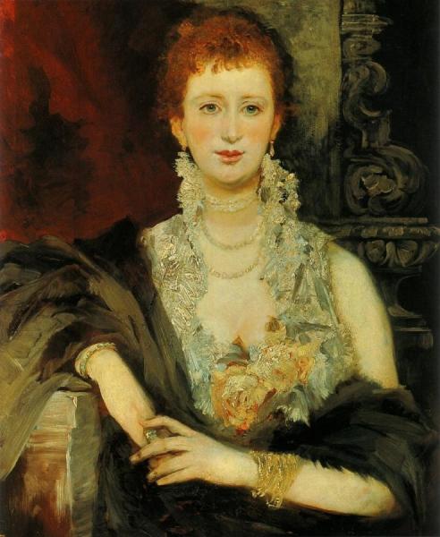 Bildnis Clothilde Beer by Hans Makart